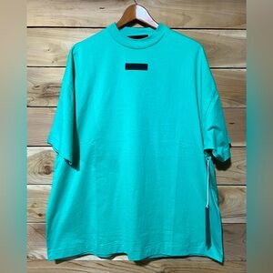 NWT Fear Of God Essentials Crewneck T-Shirt Mint Leaf UNISEX